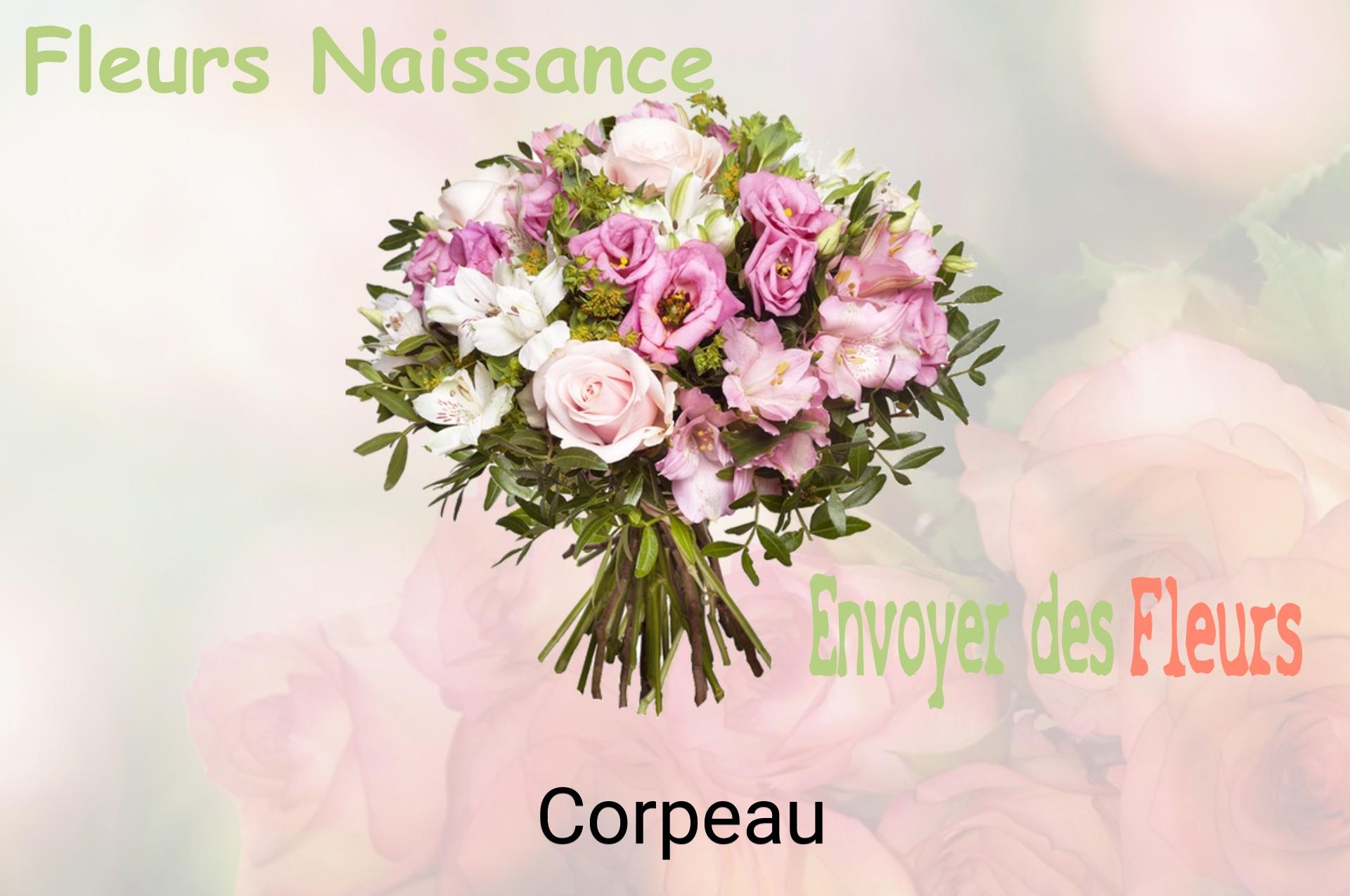 Bouquet de fleurs de naissance livré à Corpeau